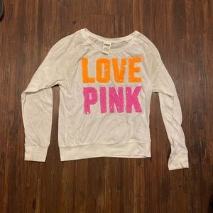 Long sleeve Victoria secret pink shirt